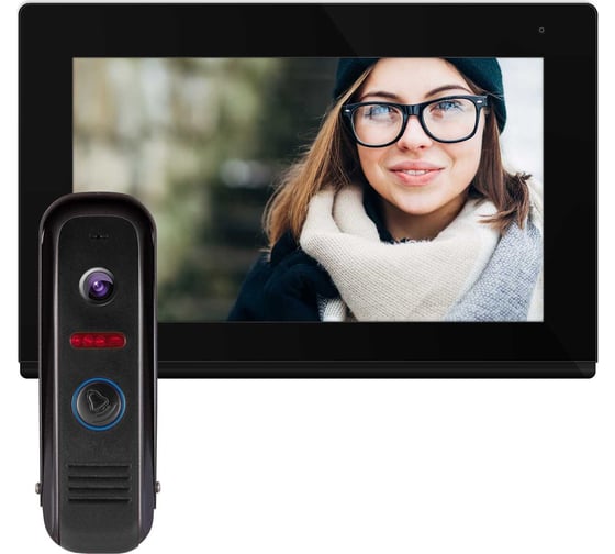 Комплект full hd видеодомофона Novihome Comfy 7 fhd kit dark v. 4176