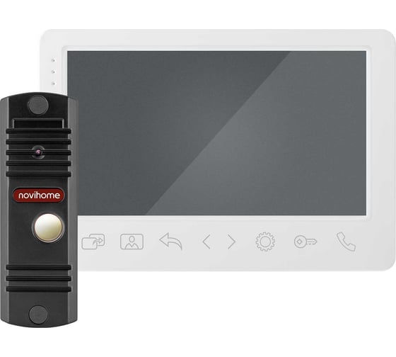 Комплект full hd видеодомофона Novihome Surface 7 fhd kit white v. 4255