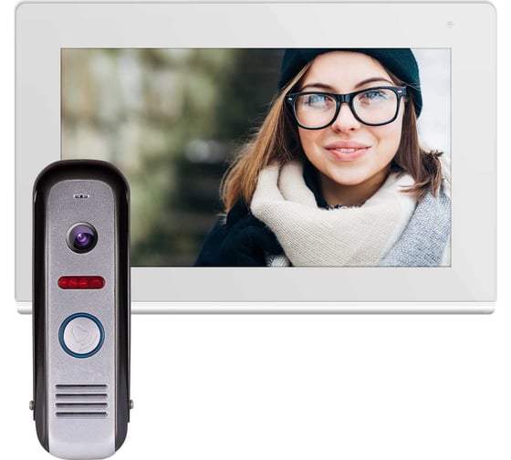 Комплект full hd видеодомофона Novihome Comfy 7 fhd kit white v. 4175 1