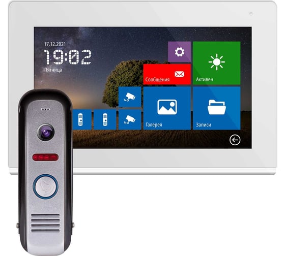 Комплект full hd видеодомофона Novihome Comfy 7 fhd kit white v. 4175
