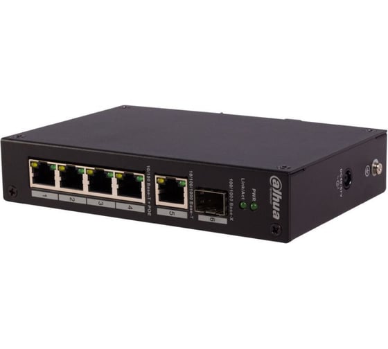 4 портовый неуправляемый еРоЕ коммутатор Dahua DH-PFL2106-4ET-96 4