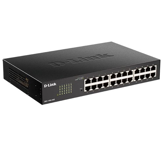 Настраиваемый l2 коммутатор d-link c 24 портами 10/100/1000base-t DGS-1100-24V2/A2A 1
