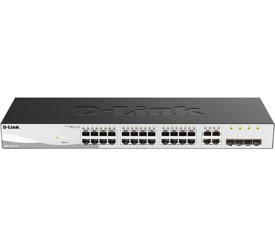 Настраиваемый l2 коммутатор d-link с 24 портами 10/100/1000base-t и 4 комбо-портами 100/1000base-t/sfp DGS-1210-28/F3A