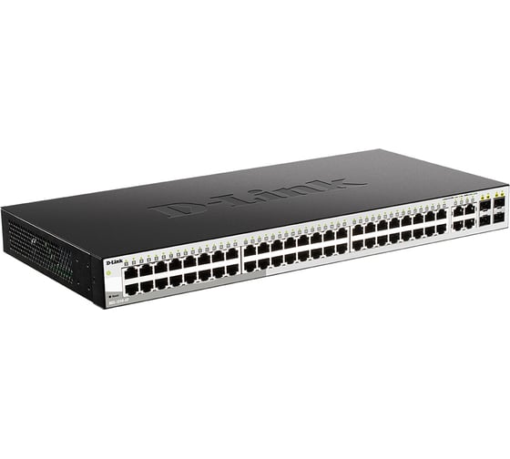 Настраиваемый l2 коммутатор d-link с 48 портами 10/100/1000base-t и 4 комбо-портами 100/1000base-t/sfp DGS-1210-52/F3A 1