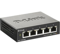 Настраиваемый l2 коммутатор d-link с 5 портами 10/100/1000base-t DGS-1100-05V2/A1A