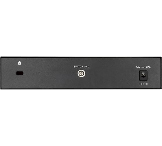 Настраиваемый l2 коммутатор d-link с 8 портами 10/100/1000base-t, 4 порта poe 802.3af/at, poe-бюджет 80 вт DGS-1100-08PLV2/A1A