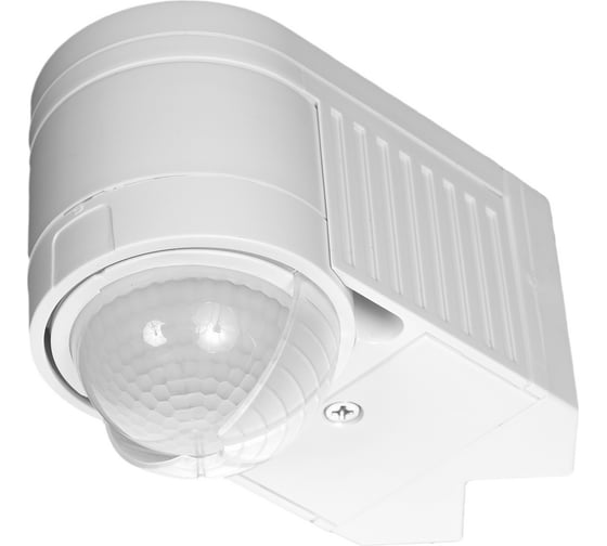 Датчик движения, REV настенный/угловой, DD-6 3xdetector, 360°, 10-900с, 12м, 1200Вт, IP44, белый, 28503 8