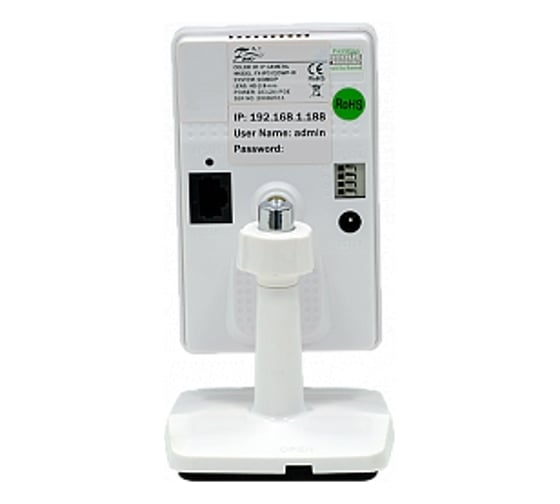 Внутренняя wifi камера FOX 2,13 megapixel sony starvis imx307, 1920x1080 пикс., встроенный динамик и микрофон, управляемый ик прожектор до 20м., оптика 2,8мм FX-IPC-E20WP-IR