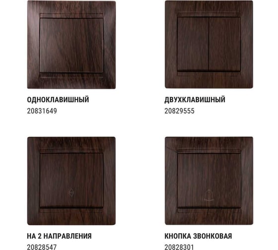 Выключатель с датчиком движения TDM ELECTRIC Лама 1А венге SQ1815-0448