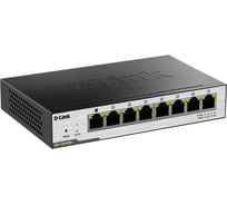Настраиваемый l2 коммутатор d-link с 8 портами 10/100/1000base-t и поддержкой питания по poe DGS-1100-08PD/B1B