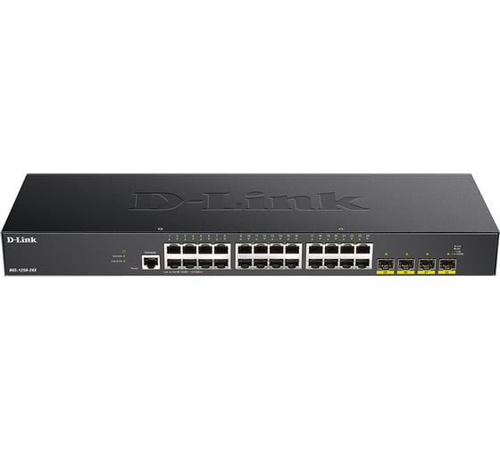Настраиваемый коммутатор 2 уровня d-link c 24 портами и 4 портами 10gbase-x sfp+ DGS-1250-28X/A1A