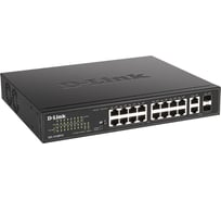 Неуправляемый коммутатор d-link с 16 портами 10/100base-tx и 2 комбо-портами 100/1000base-t/sfp DES-1018MPV2/A1A