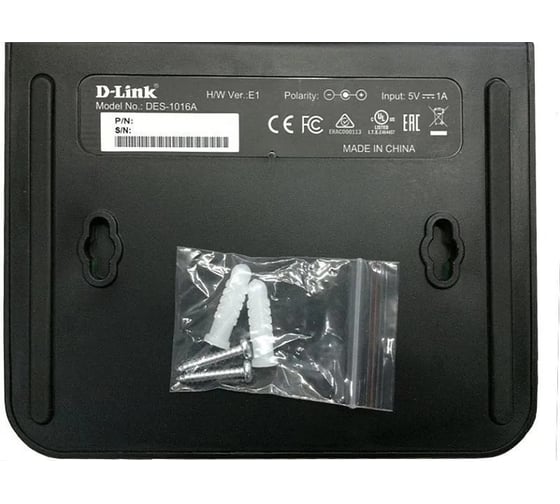 Неуправляемый коммутатор d-link с 16 портами 10/100base-tx и функцией энергосбережения DES-1016A/E2A