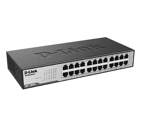 Неуправляемый коммутатор d-link с 24 портами 10/100base-tx, функцией энергосбережения и поддержкой qos DES-1024D/G1A