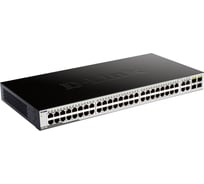 Неуправляемый коммутатор d-link с 48 портами 10/100/1000base-t и 4 комбо-портами 100/1000base-t/sfp DGS-1052/A2A