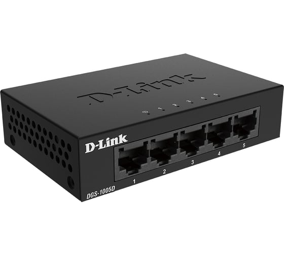Неуправляемый коммутатор d-link с 5 портами 10/100/1000base-t и функцией энергосбережения DGS-1005D/J2A
