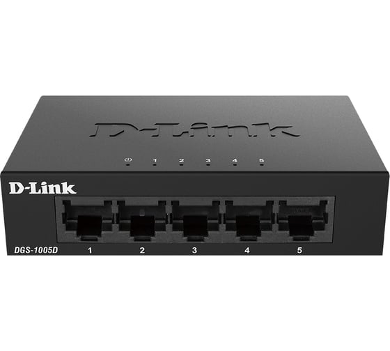 Неуправляемый коммутатор d-link с 5 портами 10/100/1000base-t и функцией энергосбережения DGS-1005D/J2A