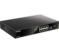 Неуправляемый коммутатор d-link с 9 портами 10/100/1000base-t, 1 портом 1000base-x sfp, функцией энергосбережения и поддержкой qos DGS-1010MP/A1A
