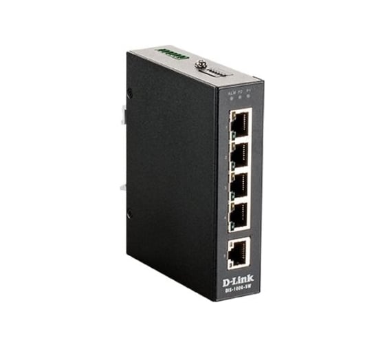 Промышленный неуправляемый коммутатор с 5 портами d-link Dis-100g-5w/a1a 10/100/1000base-t DIS-100G-6S/A2A