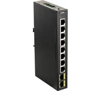 Промышленный неуправляемый коммутатор d-link с 8 портами 10/100/1000base-t и 2 портами 1000base-x sfp DIS-100G-10S/A2A