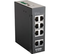 Промышленный неуправляемый коммутатор d-link с 8 портами 10/100base-tx DIS-100E-8W/A1A