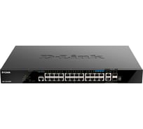 Управляемый l3 poe-коммутато d-link стек, 20x1000base-t, 4x2.5gbase-t, 2x10gbase-t, 2x10gbase-x sfp+ DGS-1520-28MP/A1A