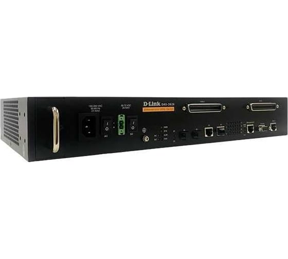 Коммутатор d-link Proj vdsl2 ip dslam с 24 vdsl-портами и 2 комбо-портами 1000base-t/sfp DAS-3626/A1A