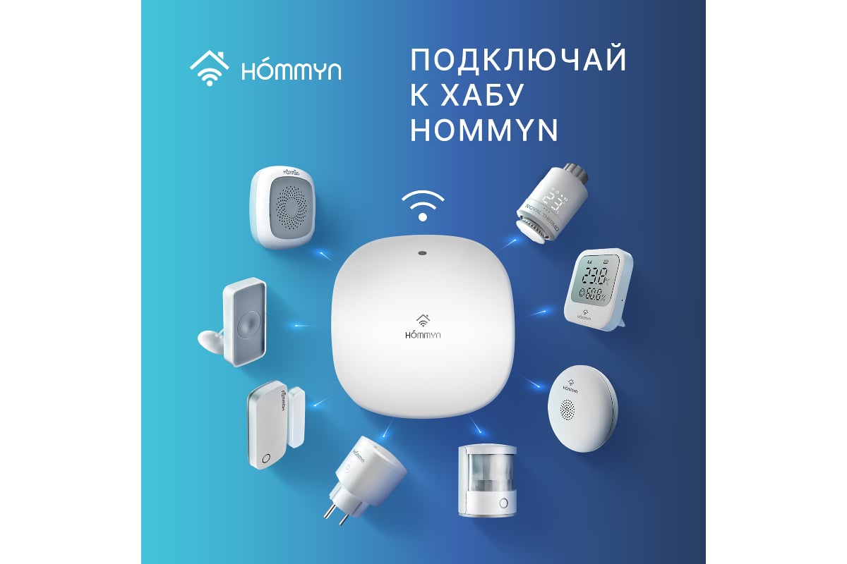 Блок управления шлюз HOMMYN Hub HH-01 НС-1402862 - выгодная цена, отзывы,  характеристики, фото - купить в Москве и РФ