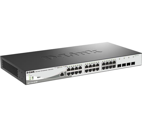 Управляемый l2 коммутатор d-link с 24 портами 10/100/1000base-t и 4 портами 1000base-x sfp DGS-1210-28P/ME/B2A