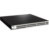 Настраиваемый l2 коммутатор с 48 портами 10/100/1000base-t и 4 портами 1000base-x sfp d-link Proj порты 1-48 poe 802.3af/at DGS-1210-52MPP/E2A