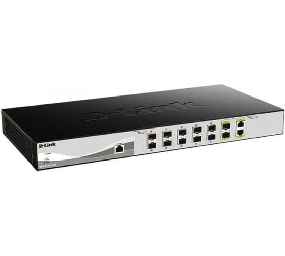 Настраиваемый l2+ коммутатор d-link Proj с 10 портами 10gbase-x sfp+ и 2 комбо-портами 10gbase-t/sfp+ DXS-1210-12SC/A3A 1