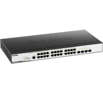 Управляемый l2 коммутатор с 24 портами 10/100/1000base-t и 4 портами 1000base-x sfp d-link DGS-3000-28LP/B1A