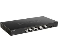 Настраиваемый l2+ коммутатор d-link Proj с 24 портами 10gbase-t и 4 портами 25gbase-x sfp28 DXS-1210-28T/A1A
