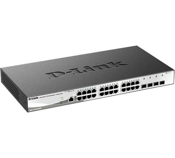 Управляемый l2 коммутатор d-link с 24 портами 10/100/1000base-t и 4 портами 10gbase-x sfp+ DGS-1210-28X/ME/B1B