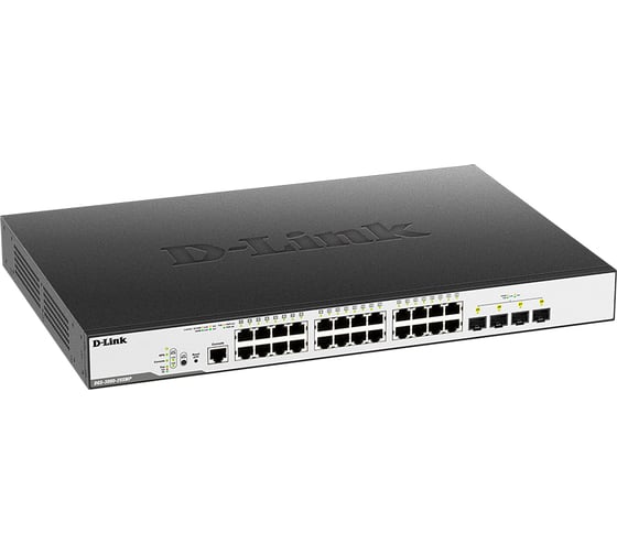 Управляемый l2 коммутатор d-link с 24 портами 10/100/1000base-t и 4 портами 10gbase-x sfp+ DGS-3000-28XMP/B1A