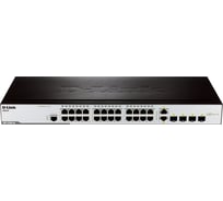 Управляемый l2 коммутатор с 24 портами 10/100base-tx, 2 портами 100/1000base-x sfp и 2 комбо-портами 100/1000base-t/sfp d-link DES-3200-28/C1A