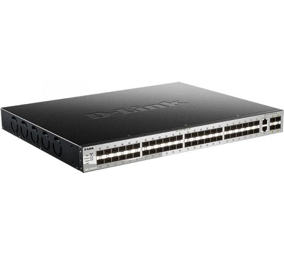 Управляемый l3 стекируемый коммутатор d-link Proj с 48 портами 1000base-x sfp, 2 портами 10gbase-t и 4 портами 10gbase-x sfp+ DGS-3130-54S/A1A