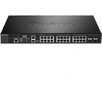 Управляемый стекируемый коммутатор d-link Proj уровня 2+, с 20 портами 10gbase-t и 4 комбо-портами 10gbase-t/sfp+ DXS-3400-24TC/A1ASI