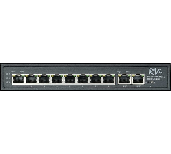8-канальный коммутатор RVI 1NS08F-2T (1G) 2.31.0004