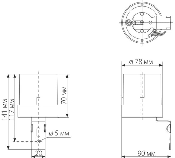 Датчик освещенности 5500W IP44 Elektrostandard SNS-L-07 a030063
