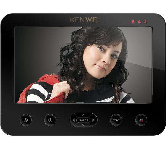 Цветной монитор видеодомофона без трубки (черный) Kenwei hands-free KW-E706C-W200 СЕ001987