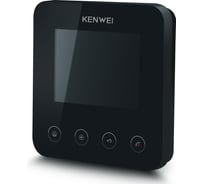 Цветной монитор видеодомофона без трубки hands-free (черный) Kenwei KW-E401FC CC000000975