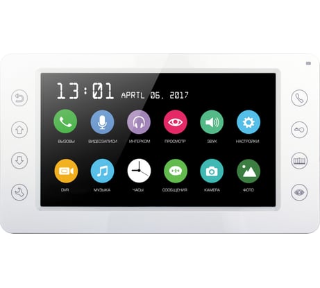Цветной монитор видеодомофона без трубки hands-free Сатро DM-701-W CC000003948