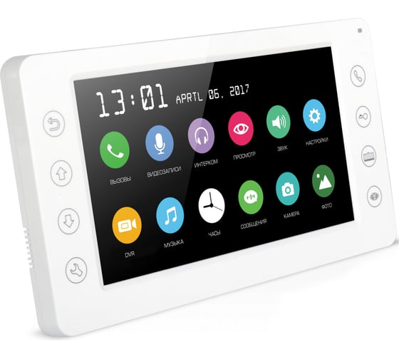 Цветной монитор видеодомофона без трубки hands-free Сатро DM-701-W CC000003948