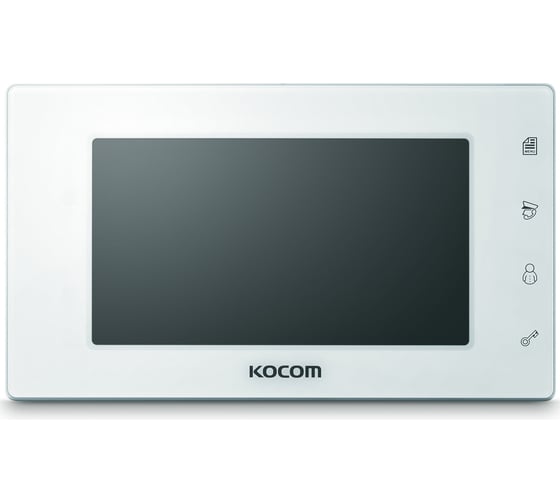KOCOM Цветной монитор видеодомофона без трубки hands-free KCV-544 белый CC000001732