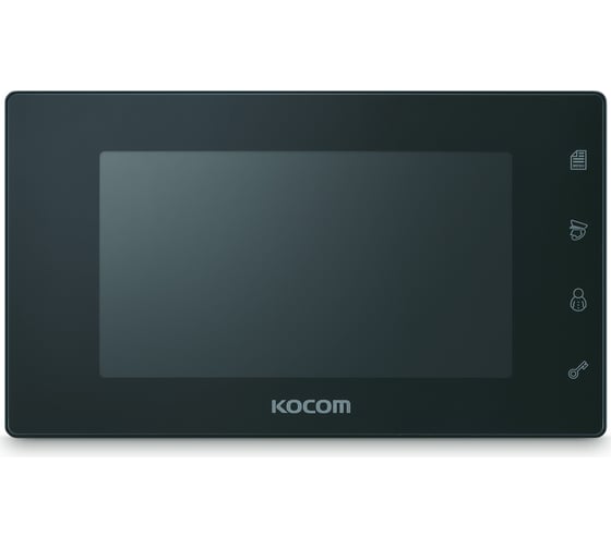 Цветной монитор видеодомофона без трубки hands-free KOCOM KCV-544 черный зеркальный CC000002016