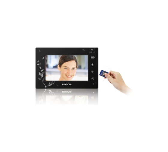 Монитор видеодомофона KOCOM TFT LCD 7 KCV-A374SD LE чёрный Digital СП17203