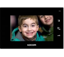 Цветной монитор видеодомофона без трубки hands-free KOCOM KCV-A374 чёрный СП13567
