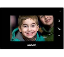 Монитор цветного видеодомофона KOCOM TFT LCD 7 KCV-A374 чёрный Digital СП16887