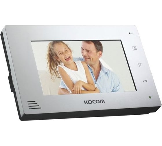Цветной монитор видеодомофона без трубки hands-free KOCOM KCV-A374 белый СП13568